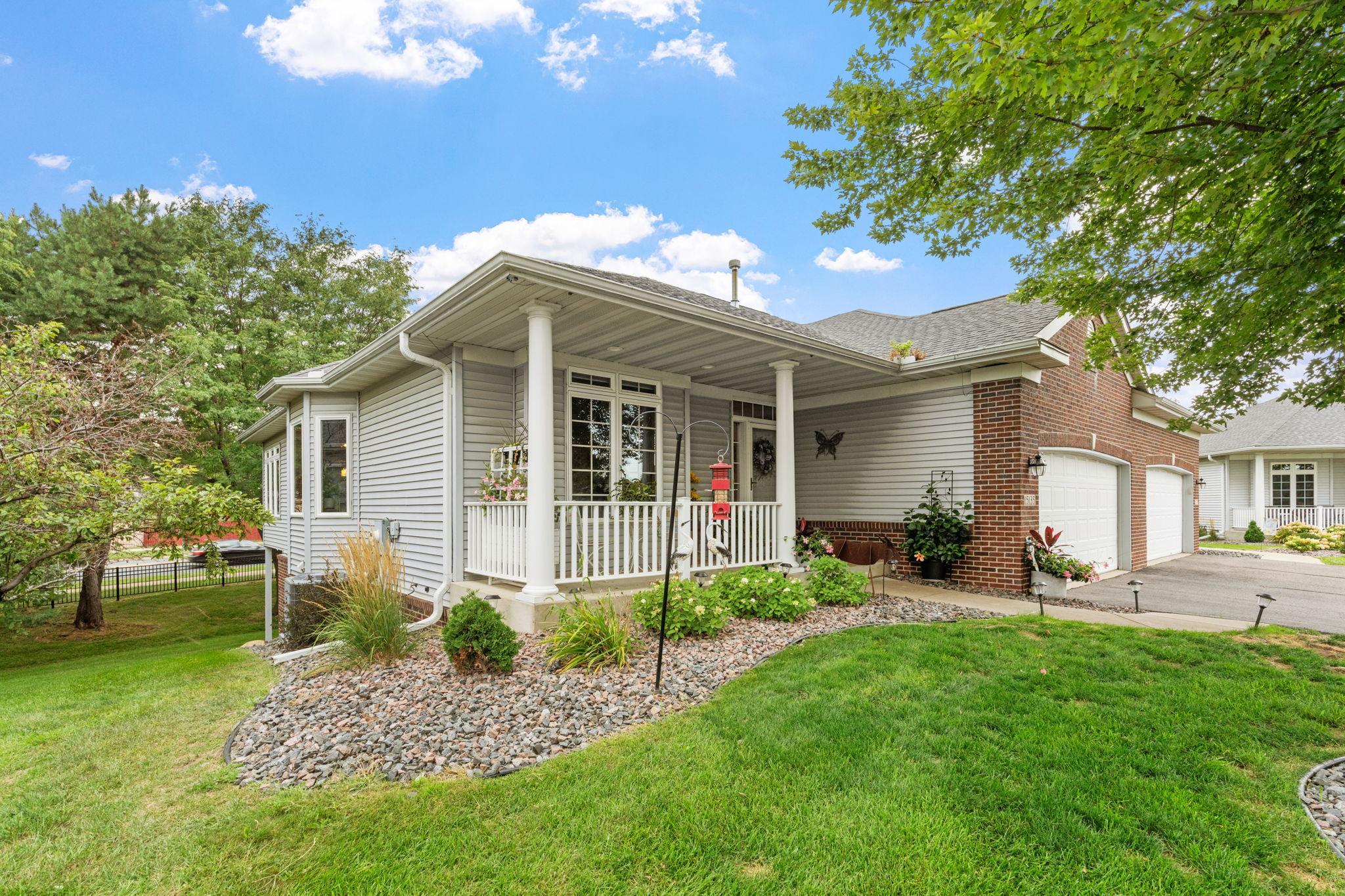Front View - End Unit Townhome