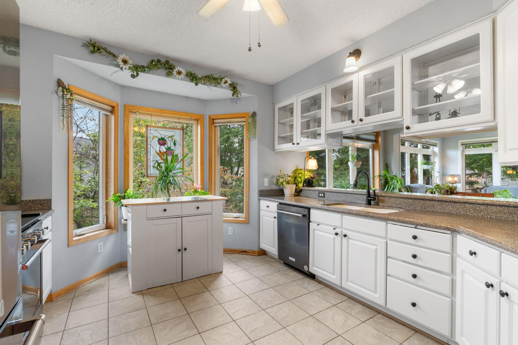 Pass Through Spacious Kitchen
