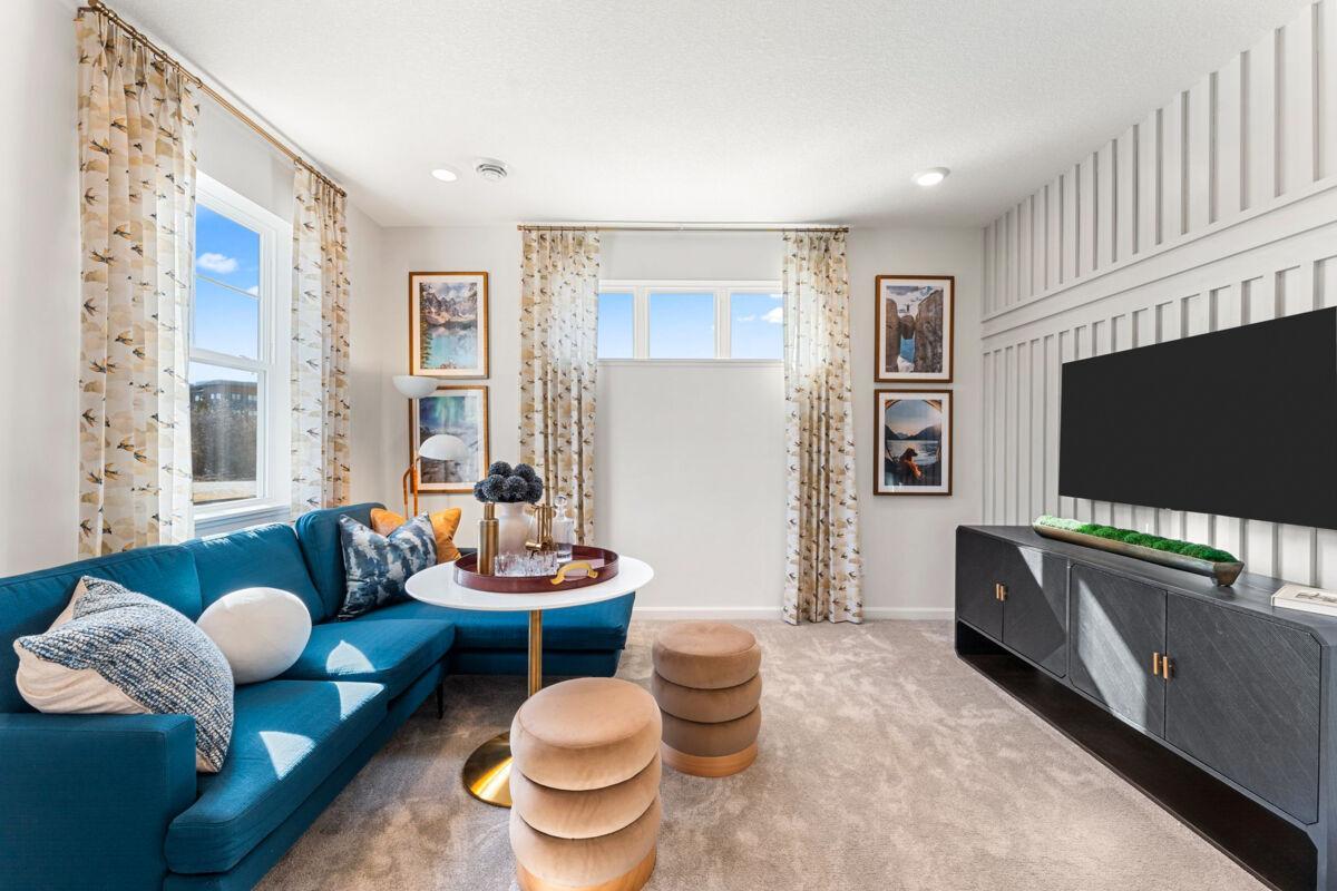 If you are typically the host for holiday get togethers? You can continue that tradition as this home features this large lower level rec room. (Photo of model home, color and options can vary.)