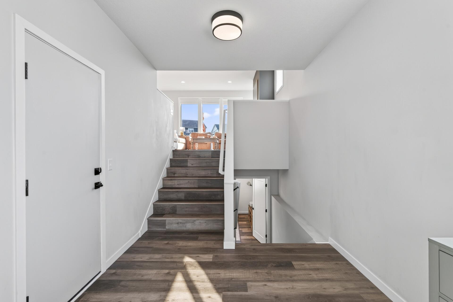 Spacious foyer gives guests plenty of room to settle in