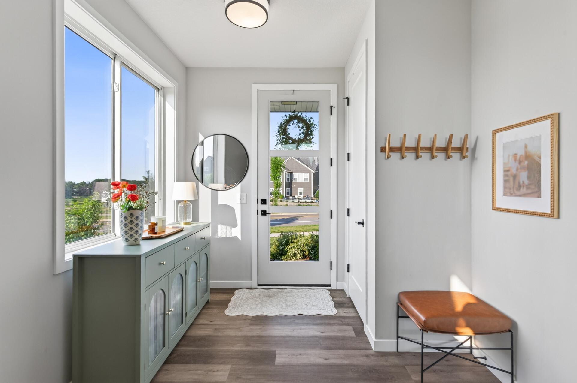 Bright and cheery entrance