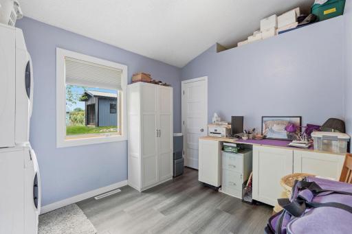 2nd bedroom on main floor-currently used as craft room and main floor laundry