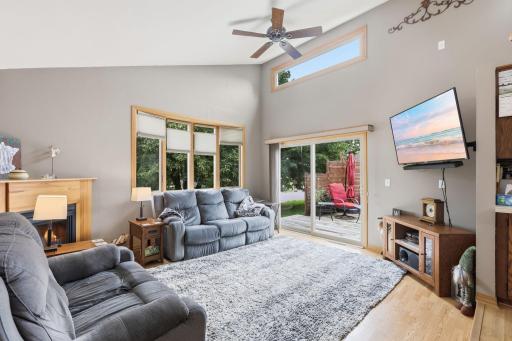 Light & bright with vaulted ceilings