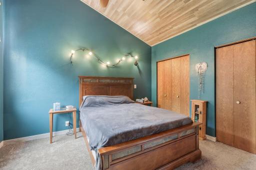 Main bedroom-check out the vaulted ceiling!