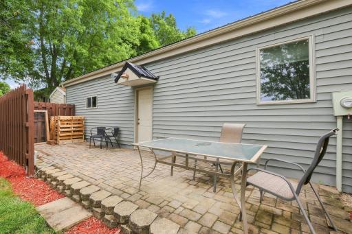 Back paver patio