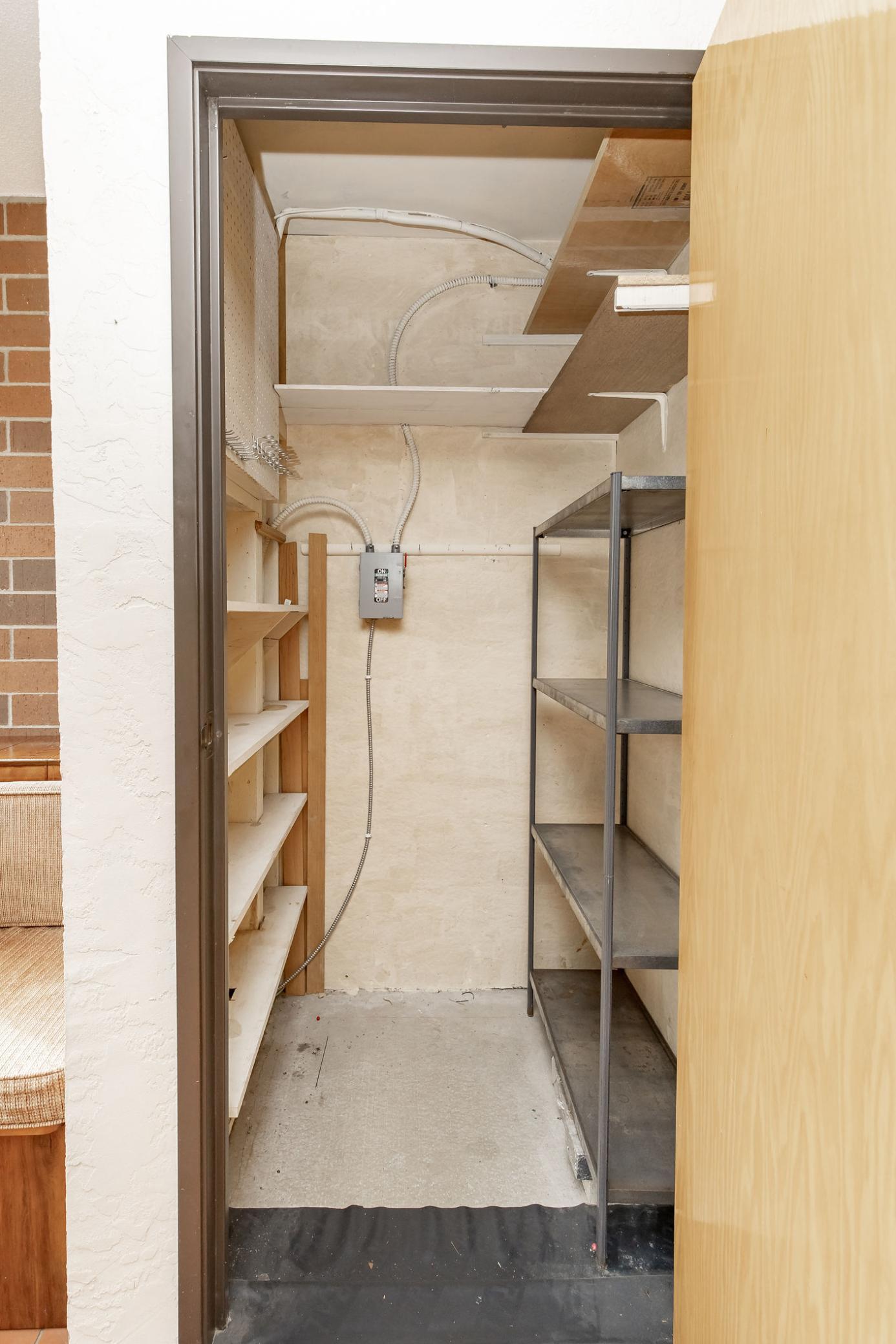 Storage Closet on balcony
