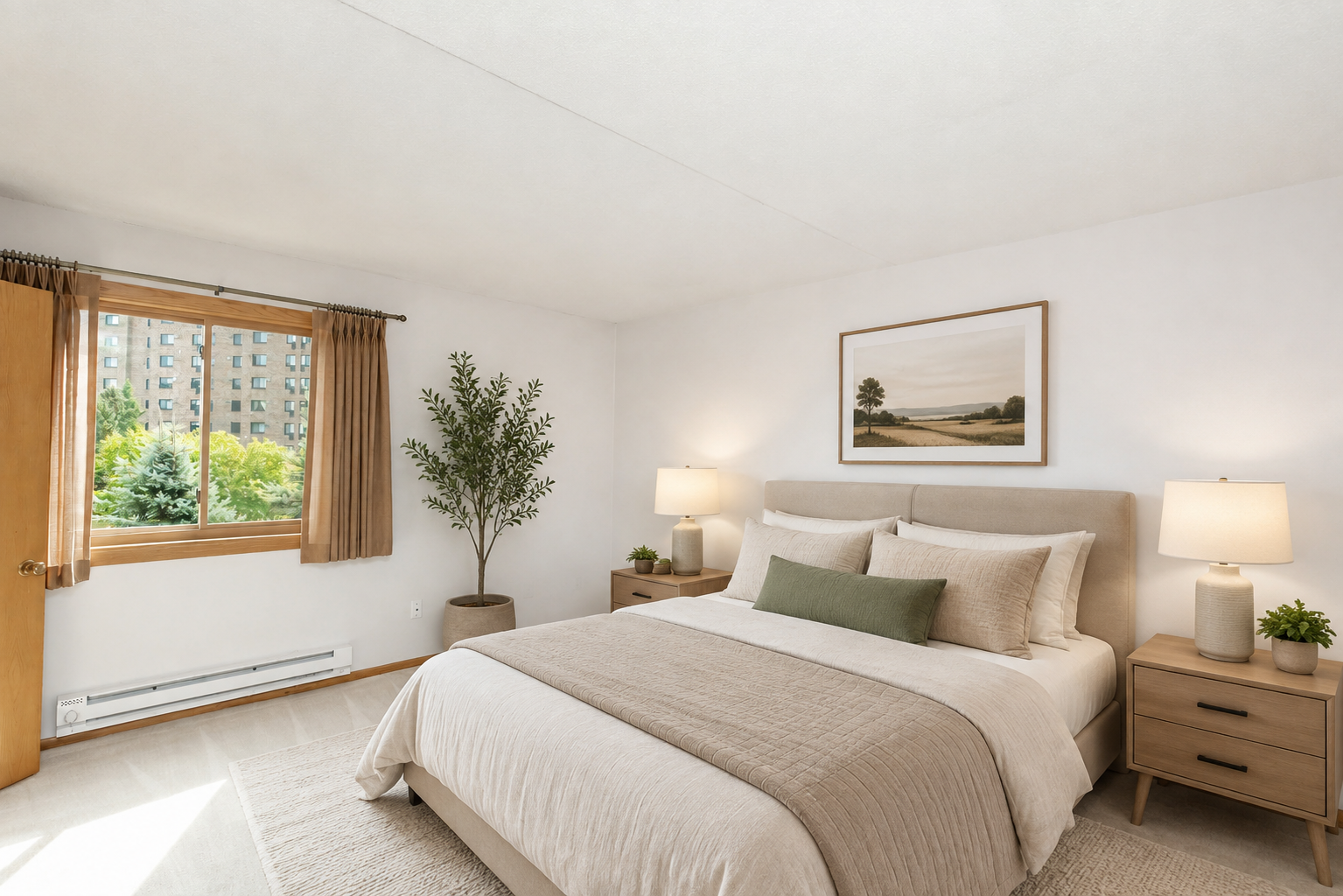 Virtually Staged Bedroom 1