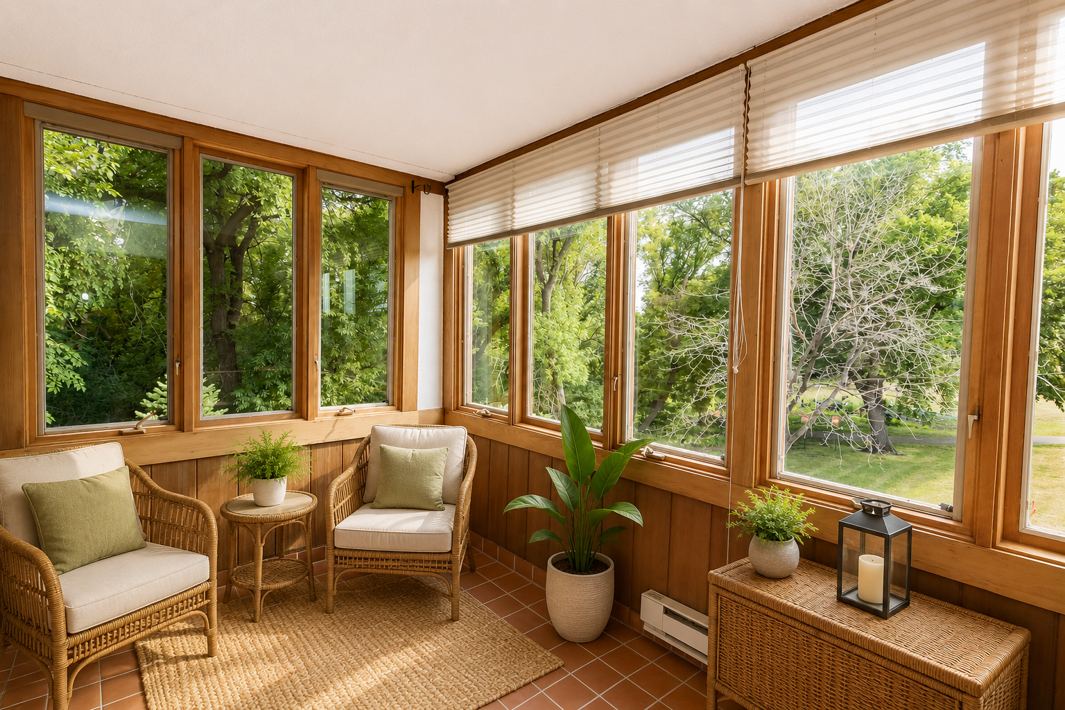 Virtually Staged Sunroom/Porch/Balcony
