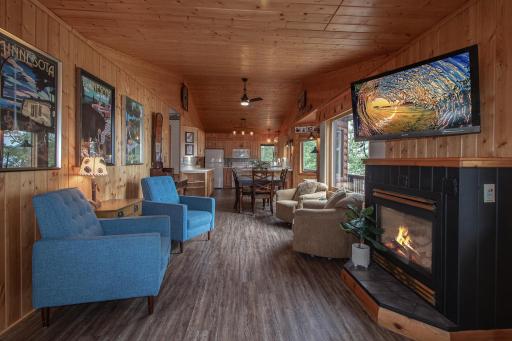 Cozy up next to the fireplace on chilly winter nights!