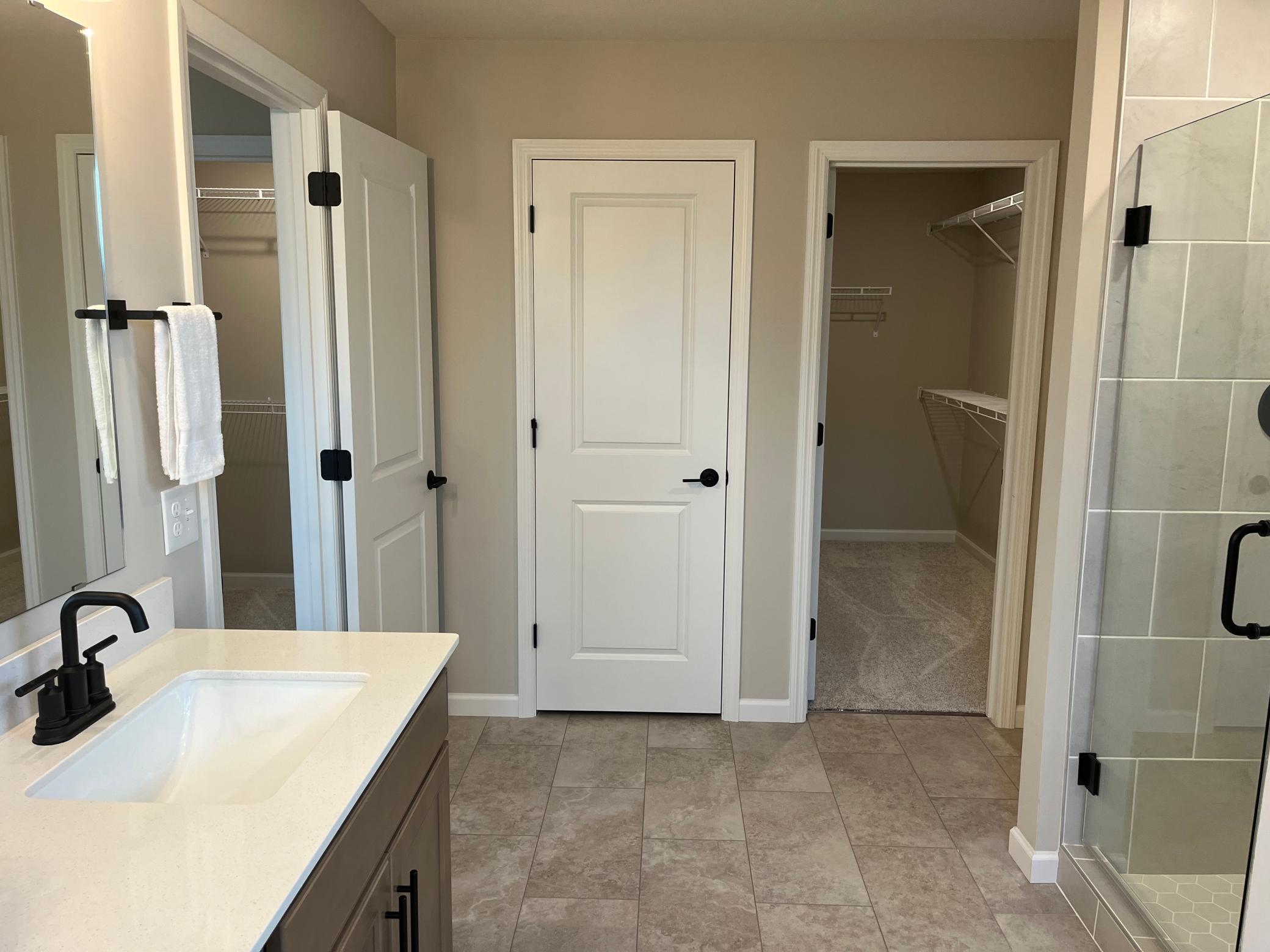 Same floorplan - staged. Water-closet for the toilet and second primary walk-in closet