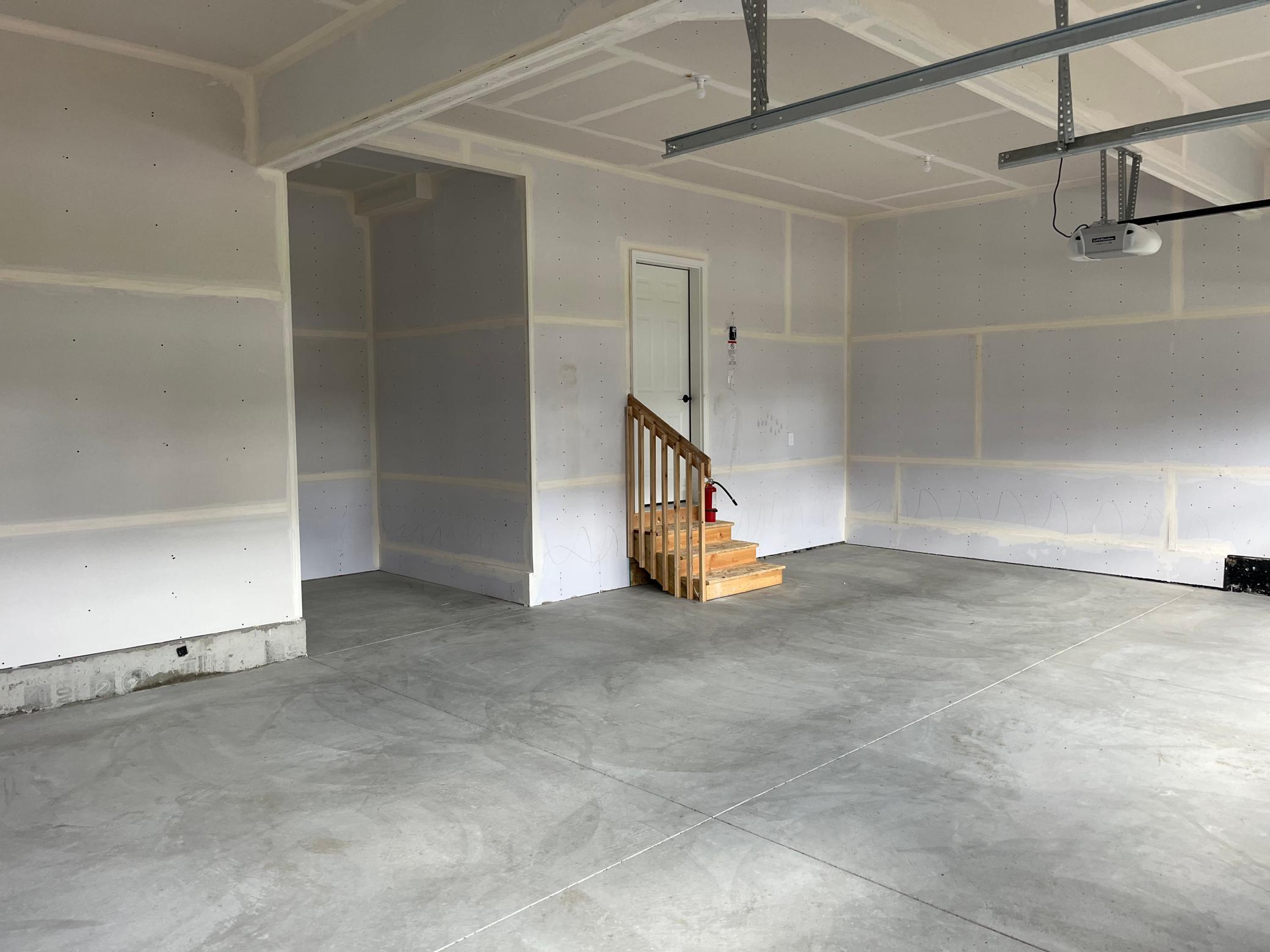 3-car garage with storage space