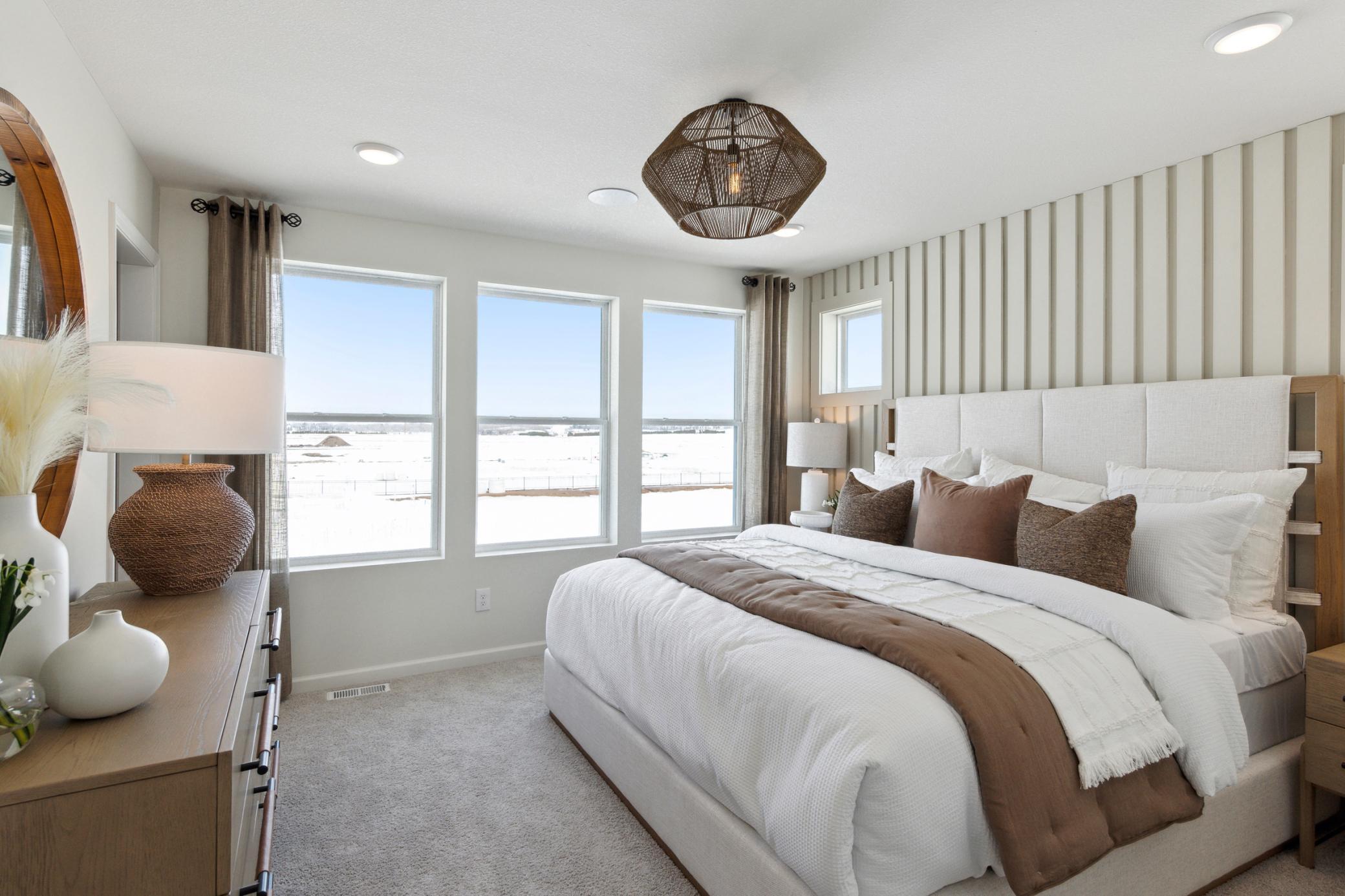 Photo is of a Bowman model home.