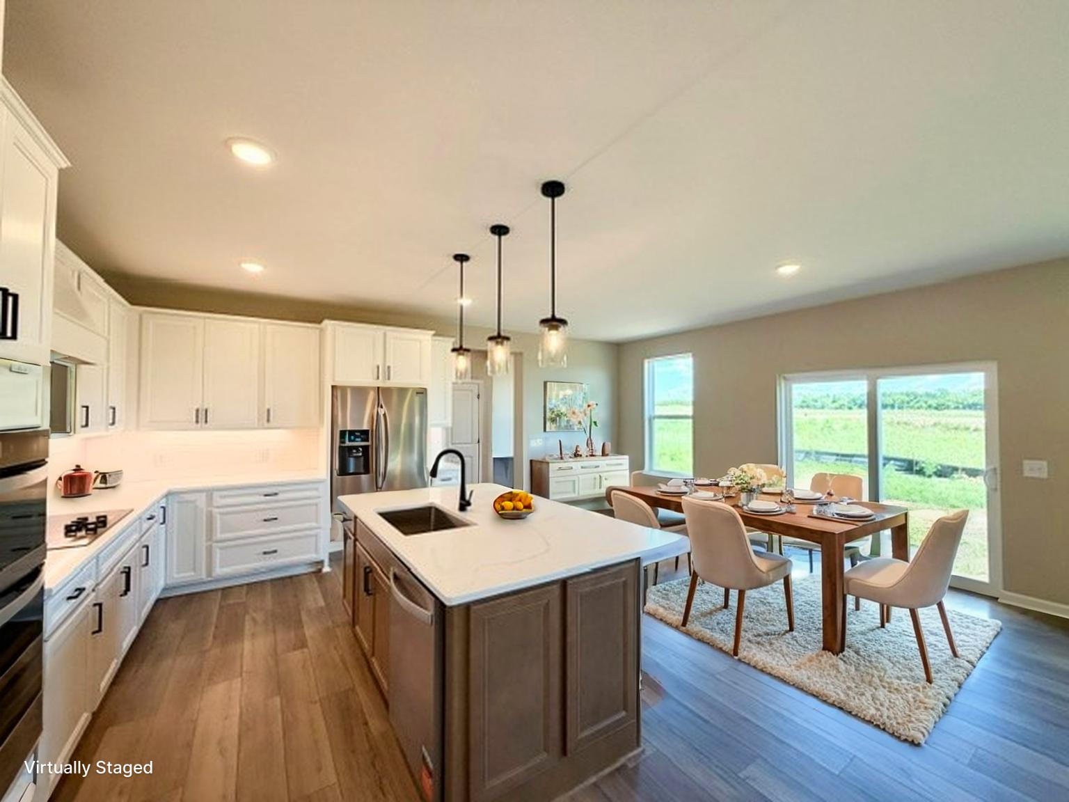 Virtually Staged Open-Concept-Kitchen-4633-Island-Park-Drive-Woodbury-MN-55129