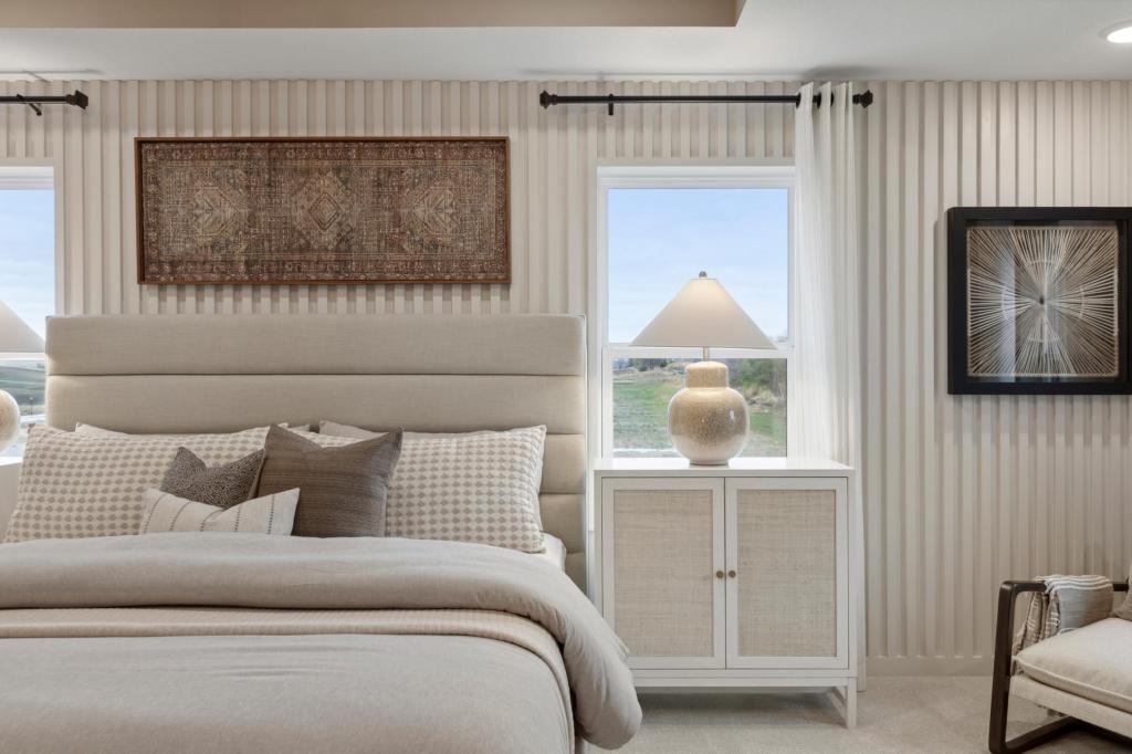 Photo is of a Mercer model home.