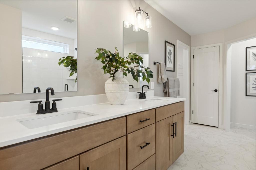 Photo is of a Mercer model home.