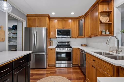 The Heart Of The Home Features Stunning Quartz Countertops