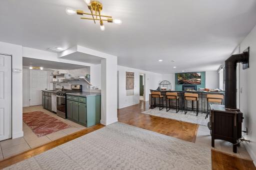 A Complete Lower-Level Living Space Designed For Comfort And Convenience