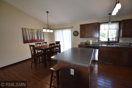 Dining room and kitchen