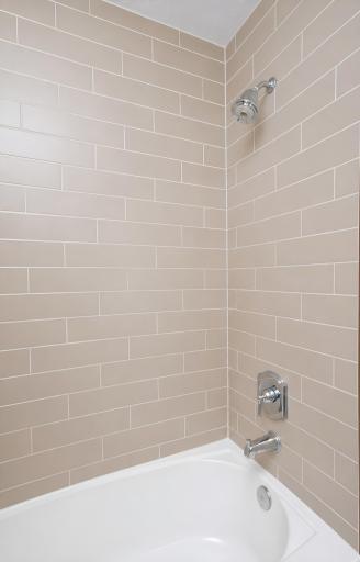 Main floor bathroom tile shower