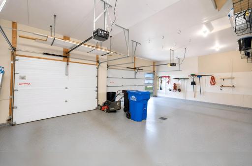 Garage with floor drain