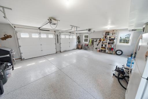 2 Car Poly Floor Coated Heated Garage