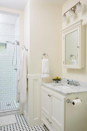 Stunning ¾ bath with heated floors!
