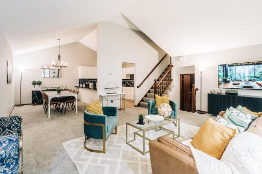 4. View of the Living Room/Dining/Kitchen