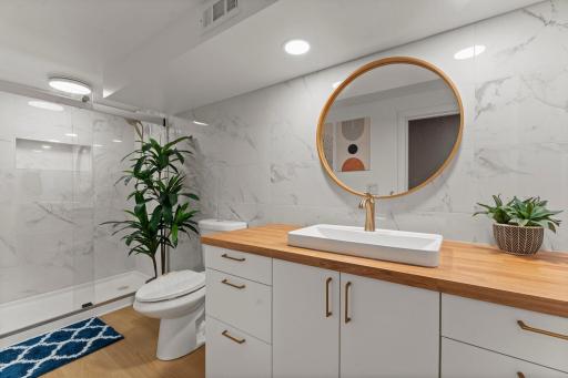 Lower level 3/4 Bathroom