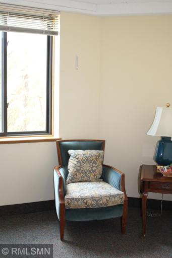 Seating areas at the end of the halls!