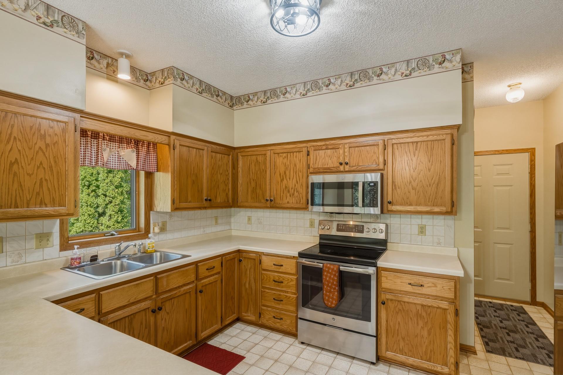 The Kitchen Offers Plenty of Cabinet Storage