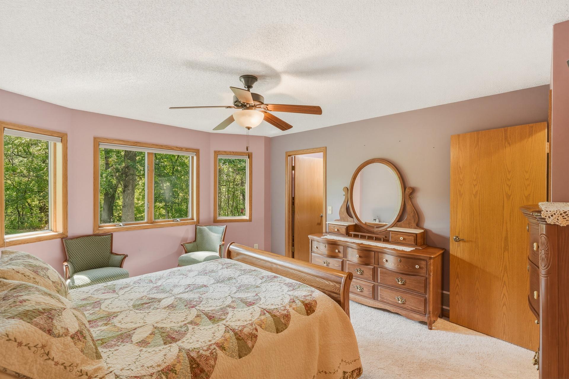The Primary Bedroom has a Walk-In Closet and a Private Full Bathroom