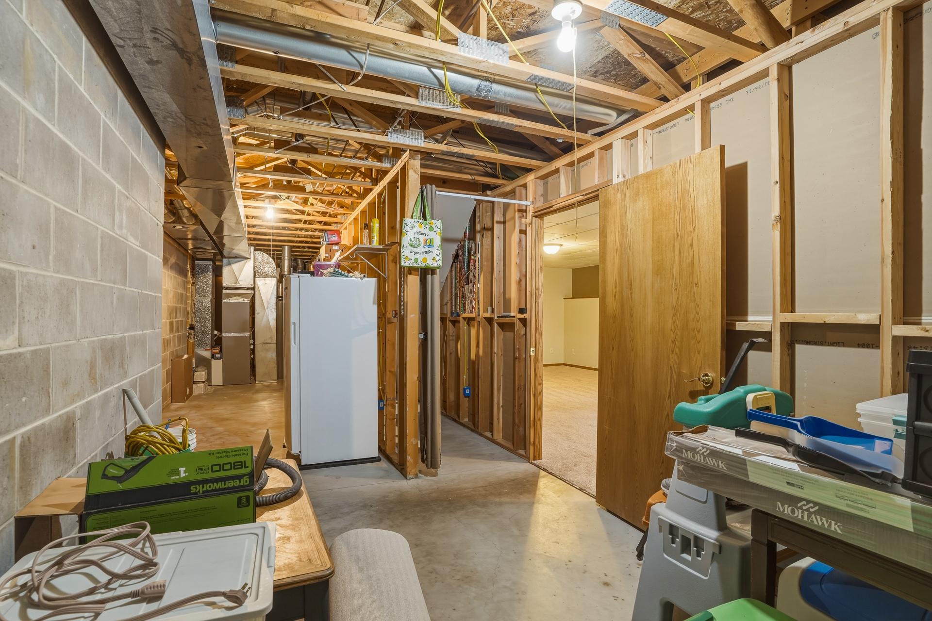 Lower-Level Storage Area. (Seller is Keeping the Freezer)