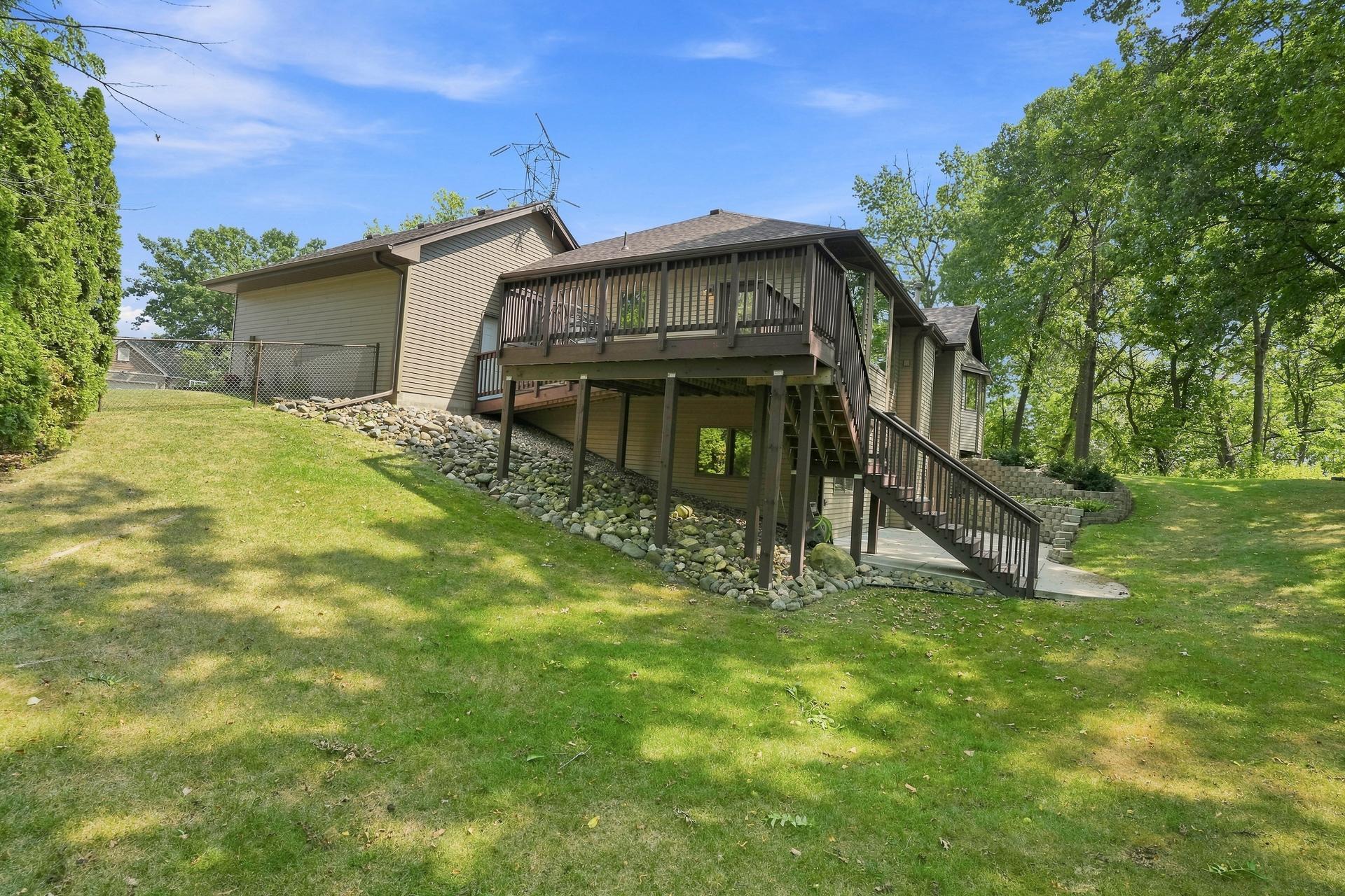 Great -Sized Backyard Offers Plenty of Open Lawn for Outdoor Activities