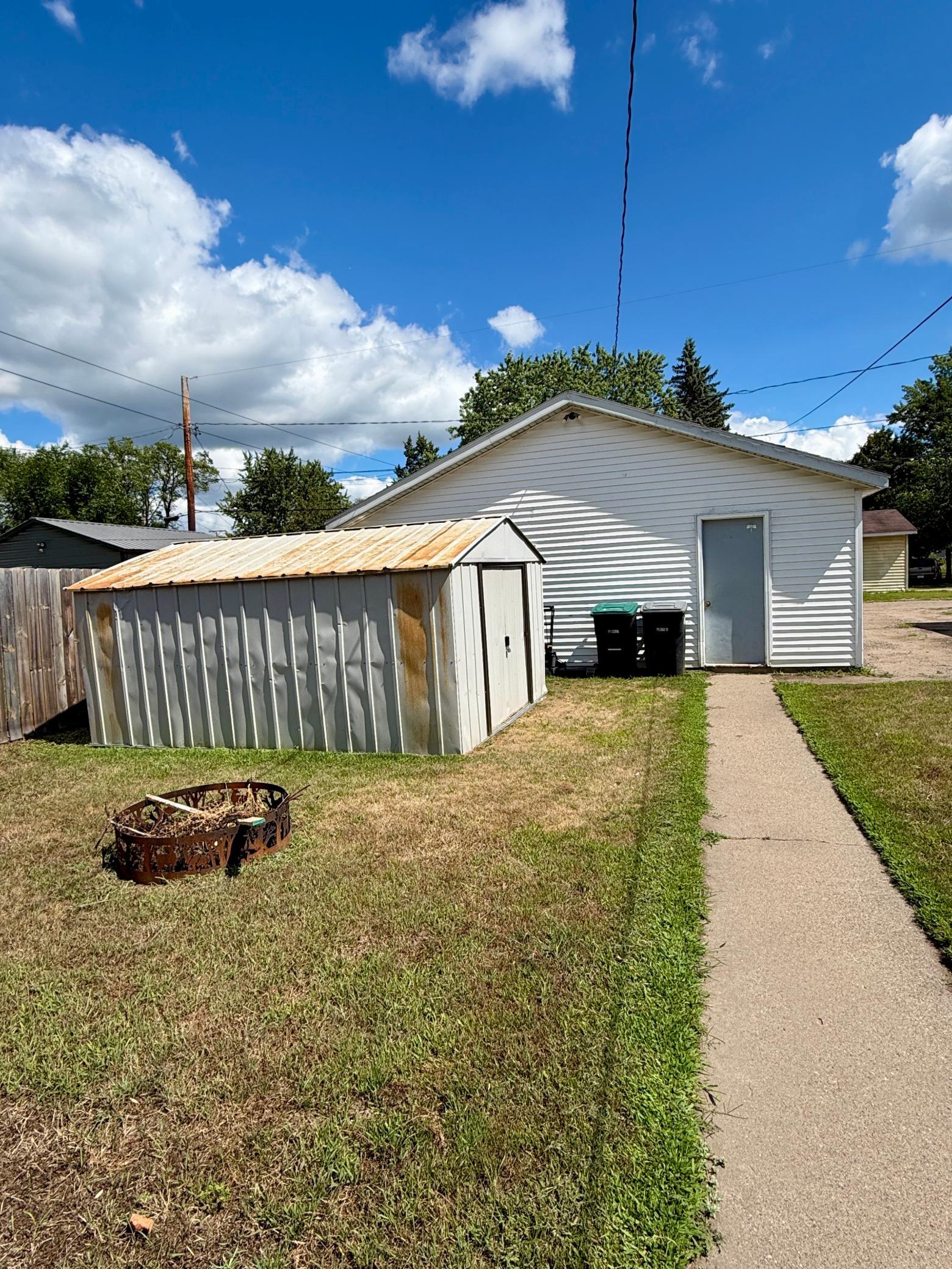Partial fenced yard