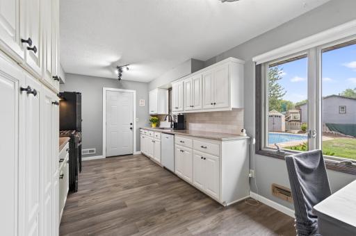 Updated appliances in kitchen