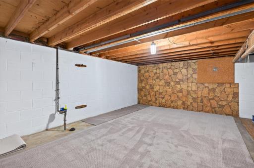 Recreation space in basement