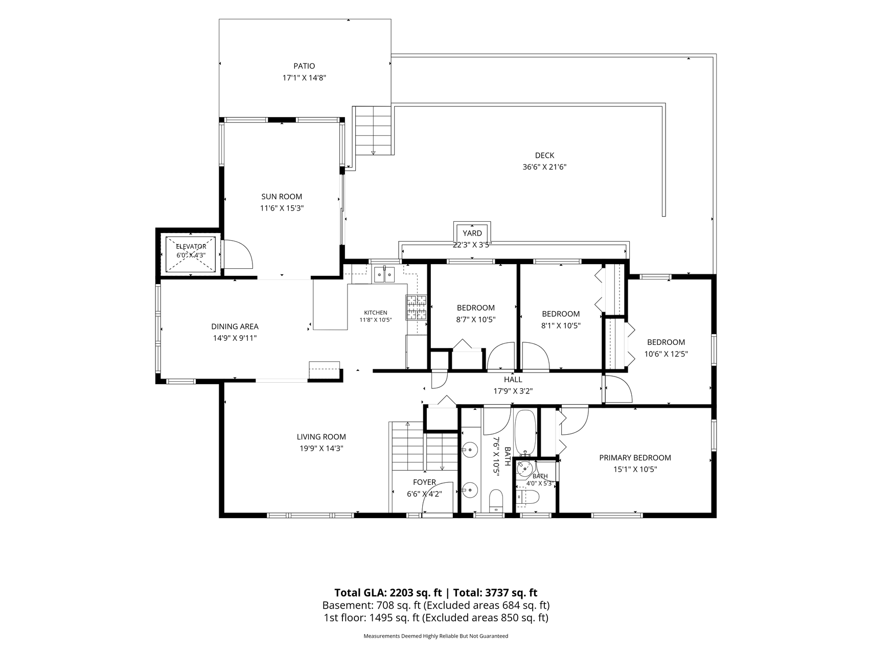 Main level floor plan
