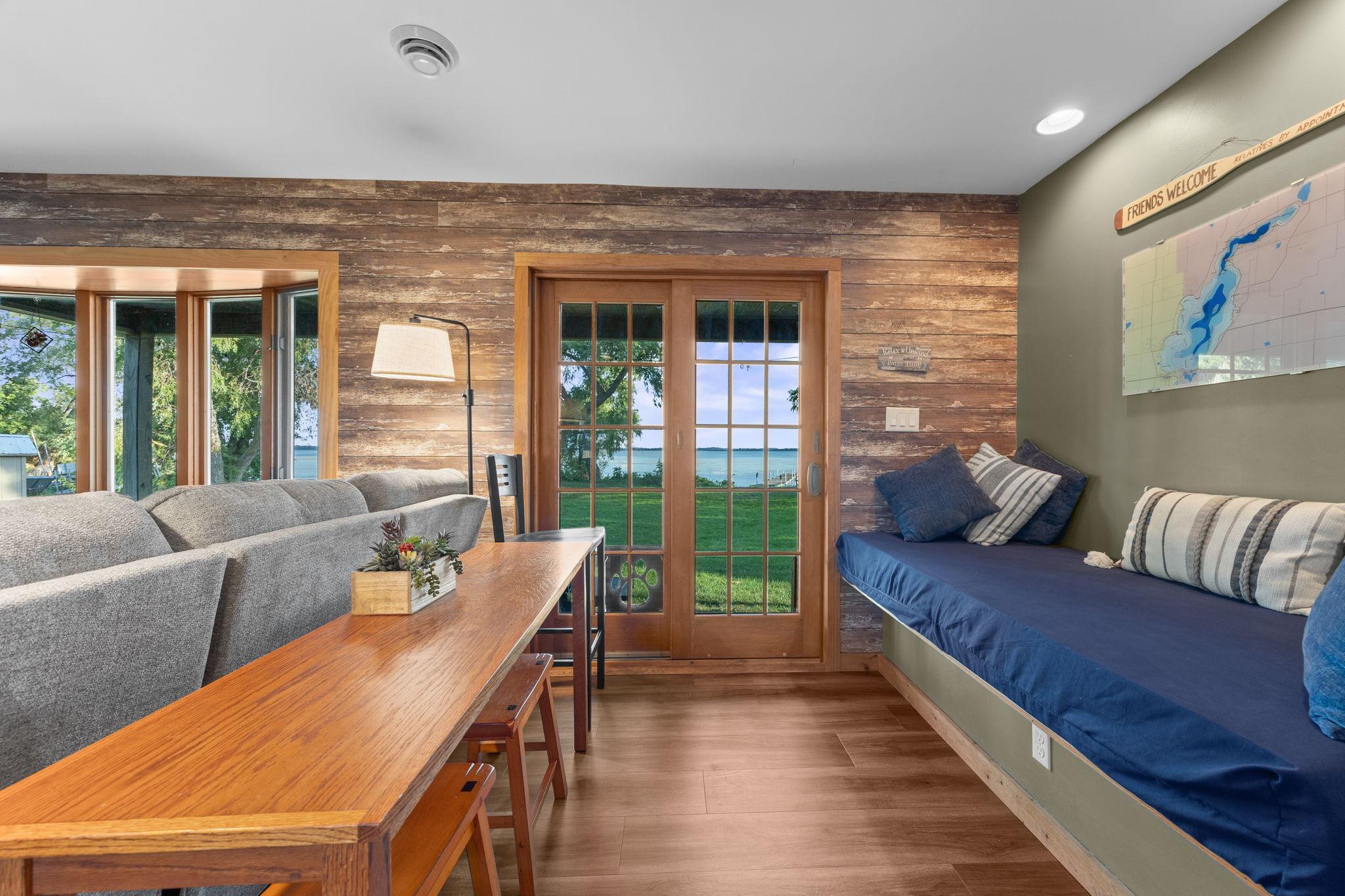 Patio door (daybed for guest)