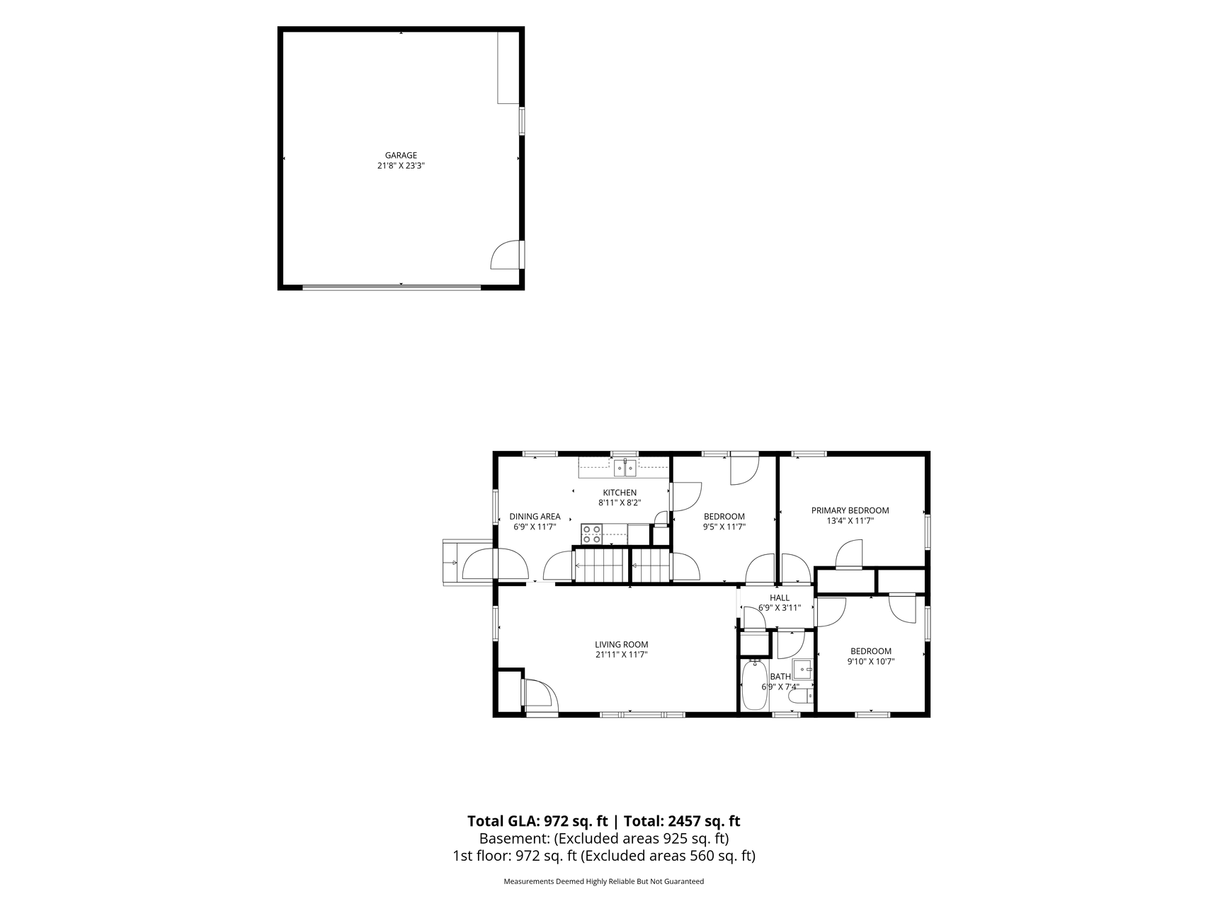 Main Level and Garage