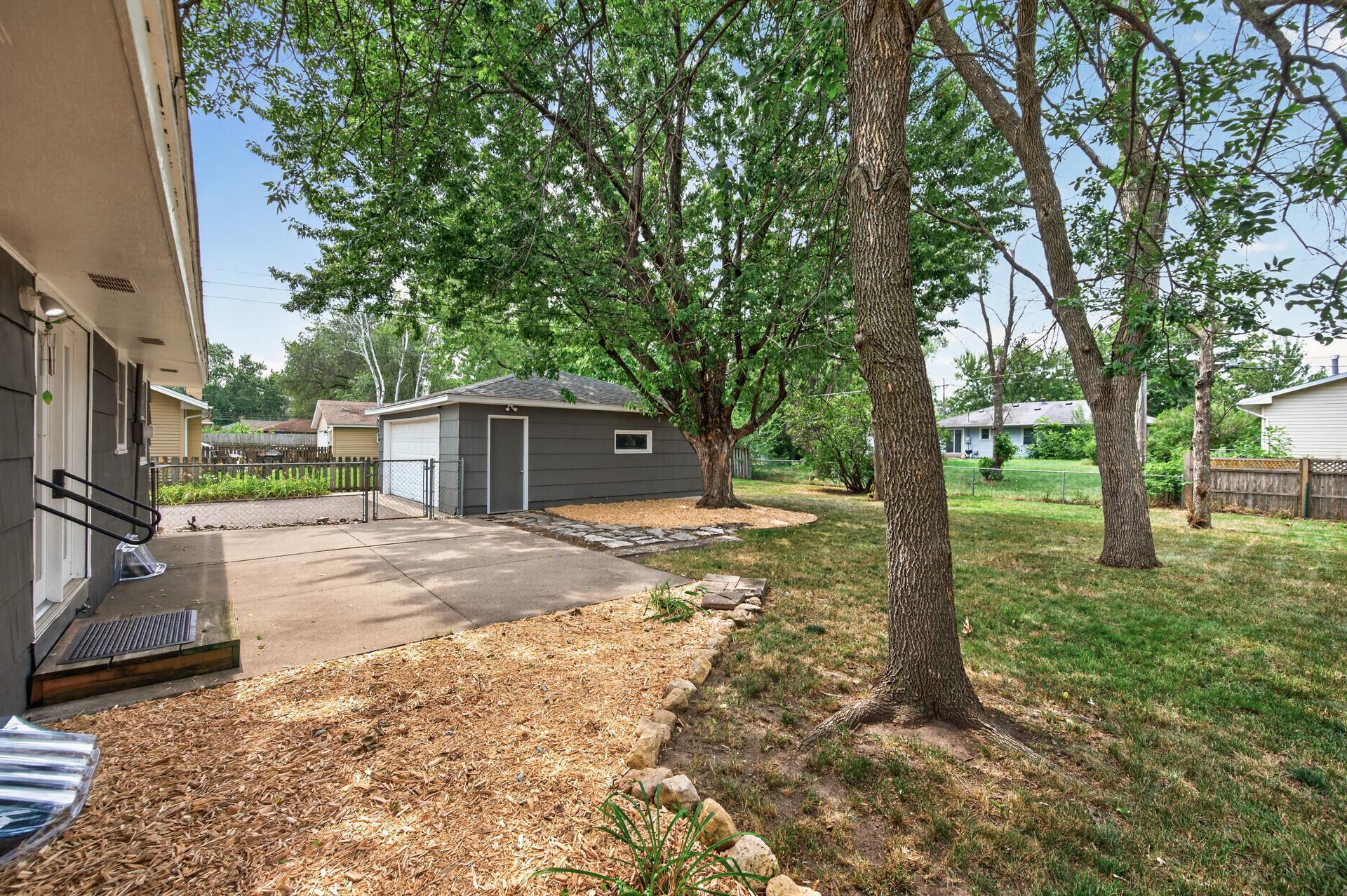 22x23 two stall Garage.