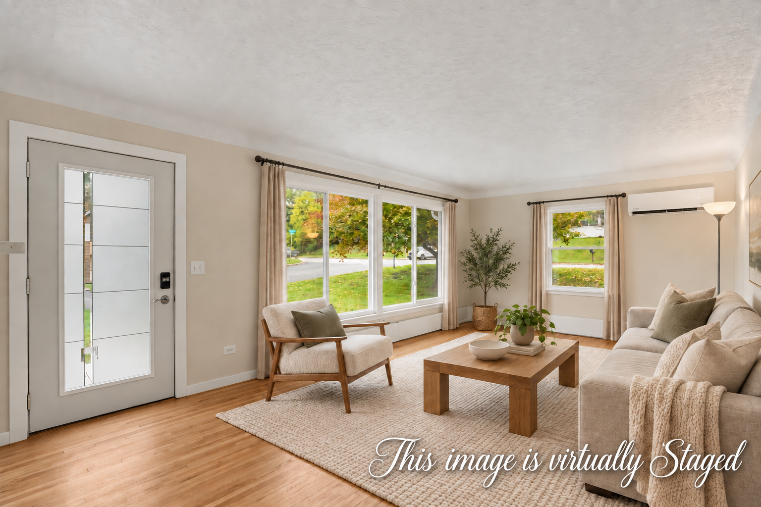 VIRTUALLY STAGED LIVING ROOM