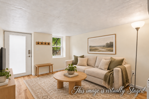 VIRTUALLY STAGED LOWER LEVEL LIVING SPACE