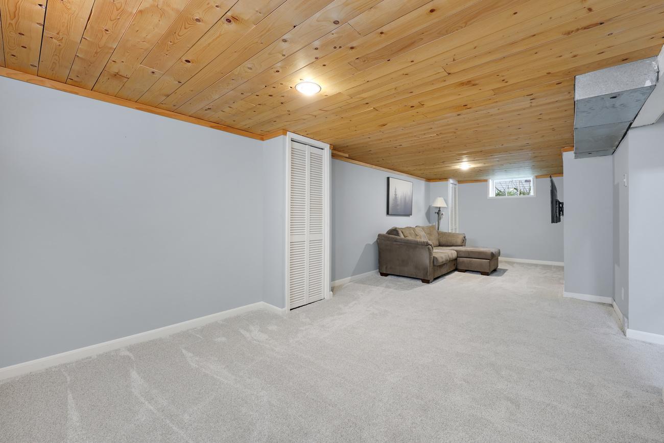 Family room provides additional living and entertaining space.