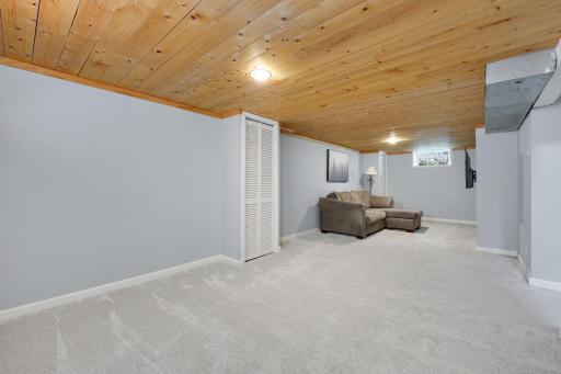 Family room provides additional living and entertaining space.