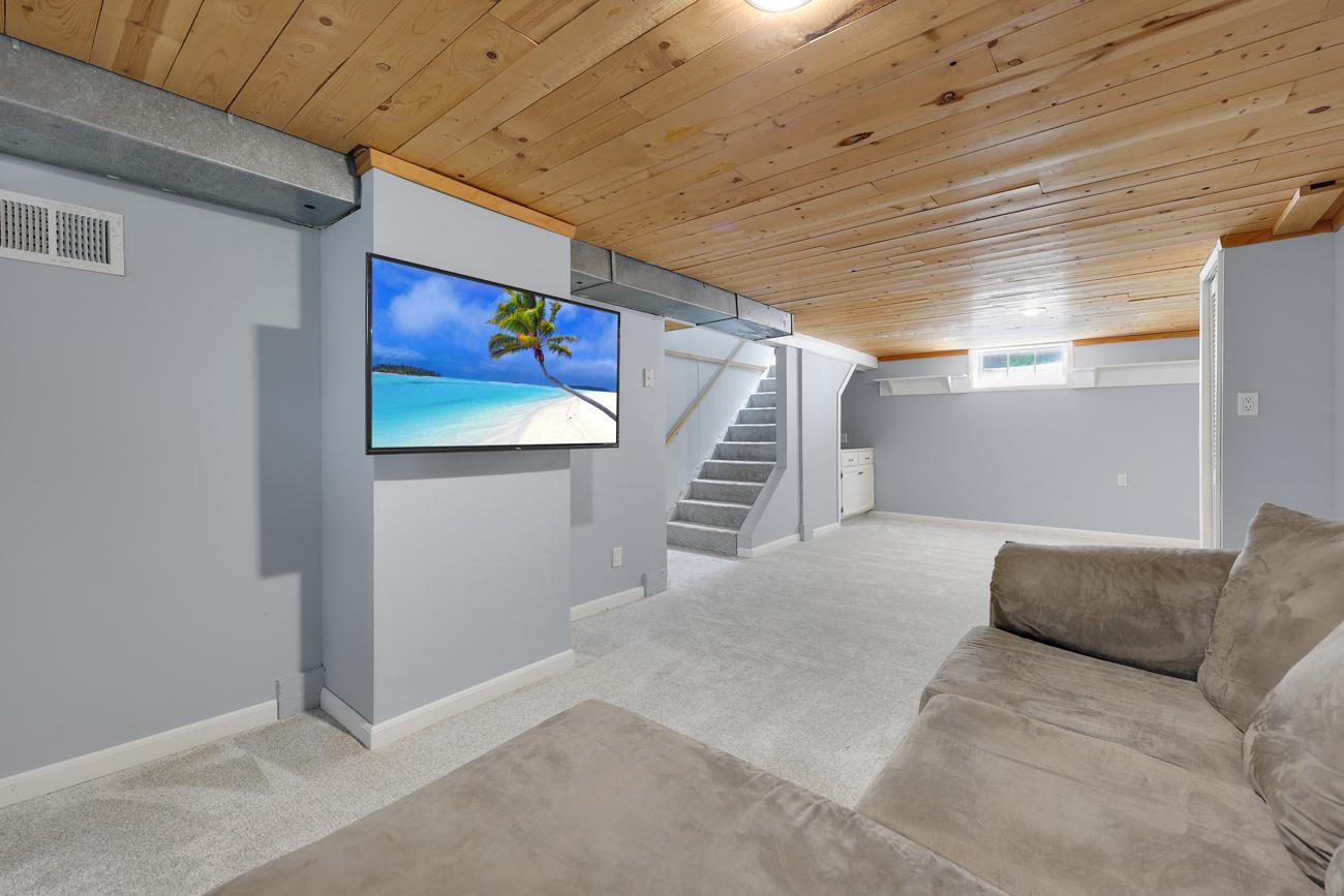 Another view of the lower-level with plenty of room to relax.