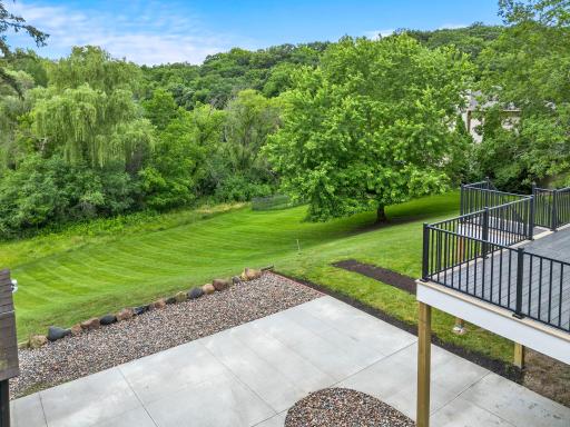 No visible neighbors to the east, offering a truly peaceful and private Eden Prairie setting.