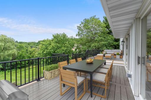 Beautiful views off of the large maintenance-free deck!