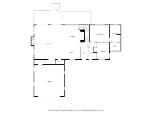 Main level floorplan.