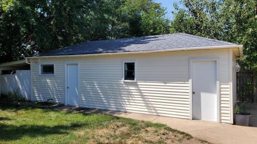 Extra deep garage.