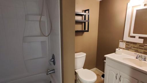 Lower level full bathroom.